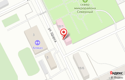 Городская поликлиника №1 на улице Сурикова на карте