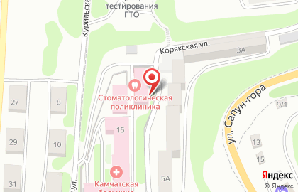 Поликлиника Камчатская краевая стоматологическая поликлиника на карте