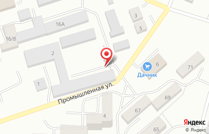 Автомагазин Антей на Промышленной улице на карте