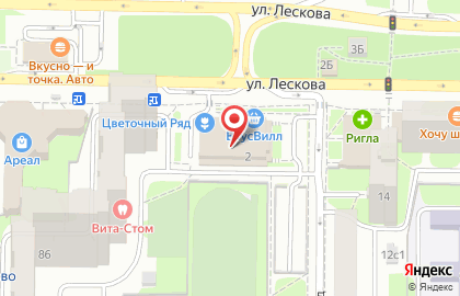 Сеть магазинов и гипермаркетов укрепления семьи Розовый Кролик на улице Лескова на карте
