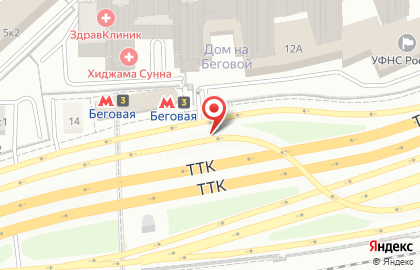 Парковка Гормост на Хорошёвском шоссе на карте