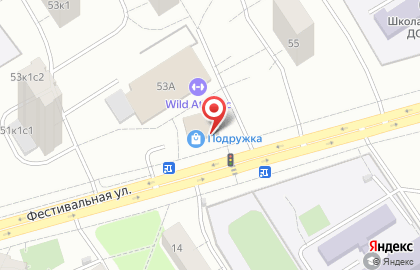 Сеть булочных Каравай СВ на Фестивальной улице на карте