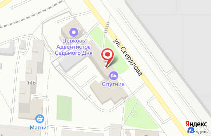 Косметический салон на улице Свердлова на карте