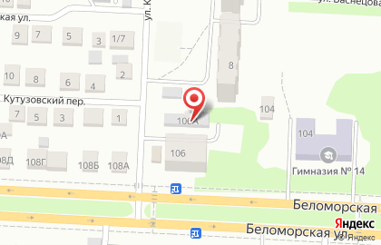 Сокол на Беломорской улице на карте