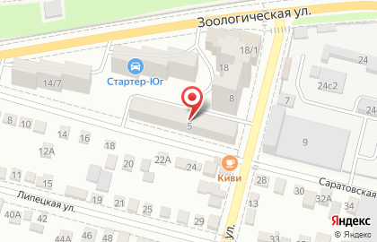 Почтовое отделение №39 на Саратовской улице на карте
