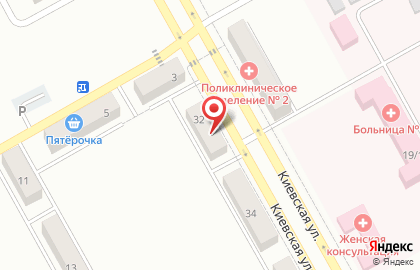 Мастерская по ремонту компьютеров и ноутбуков на Киевской улице на карте