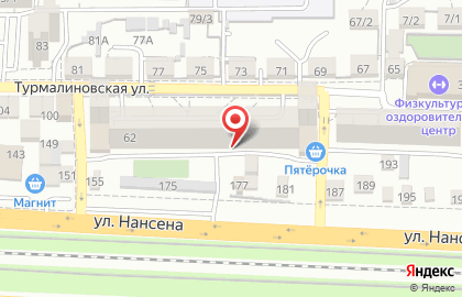 E5.RU на Турмалиновской улице на карте