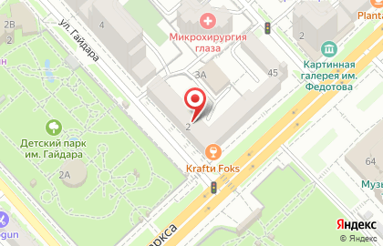 Кокетка на улице Карла Маркса на карте