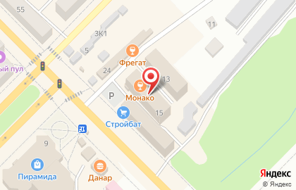 Супермаркет Магнит на Луговой улице на карте