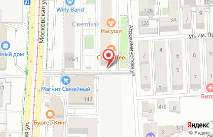Сеть франчайзинговых супермаркетов канцелярских товаров Офискласс на Московской улице на карте