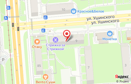 Магазин Красное & Белое на улице Ушинского на карте