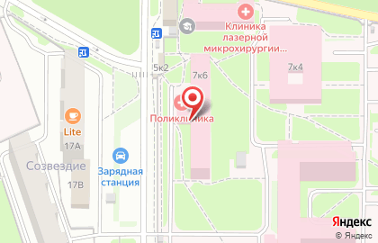Областная клиническая больница в Ярославле на карте