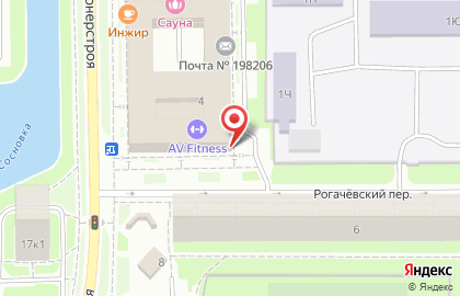 Фитнес-центр Александра Вишневского в Красносельском районе на карте