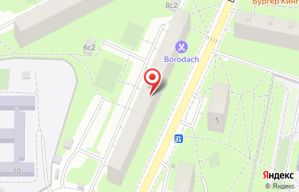Барбершоп Borodach на метро Печатники на карте