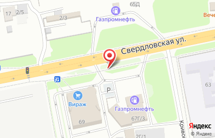 Рекламные щиты (6*3), Свердловский район, Ориентир-М на Свердловской улице на карте