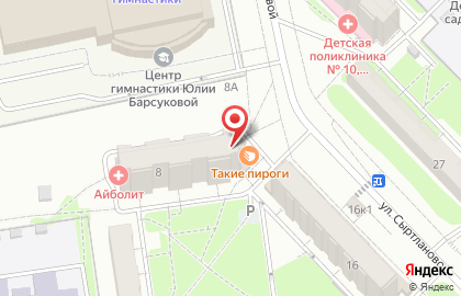 Магазин игрушек и одежды для детей на карте