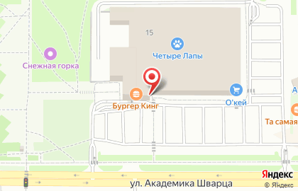 Салон оптики Счастливый взгляд на улице Академика Шварца на карте