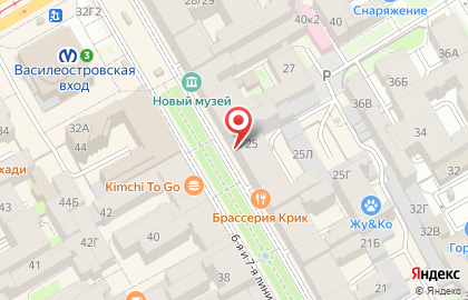 Фирменный магазин Море чая в Василеостровском районе на карте