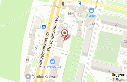 Банкомат Центрально-Черноземный банк Сбербанка России, Тамбовское отделение на Придорожной улице, 20 в Строителе на карте