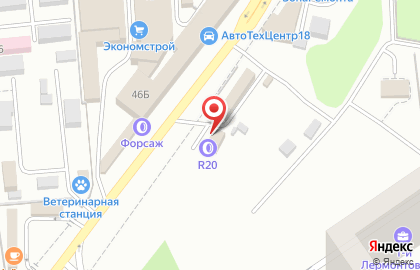 Шиномонтаж R20 на Инициативной улице в Люберцах на карте