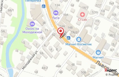 Продуктовый магазин Троя в Лазаревском районе на карте