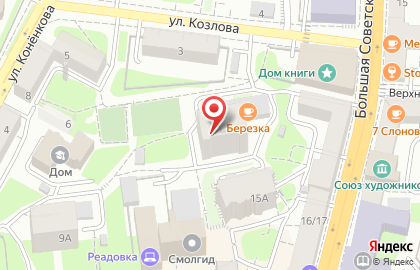 Столовая Березка на улице Козлова на карте