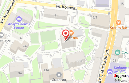 Столовая Березка на улице Козлова на карте