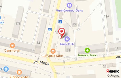 Банк Открытие в Челябинске на карте