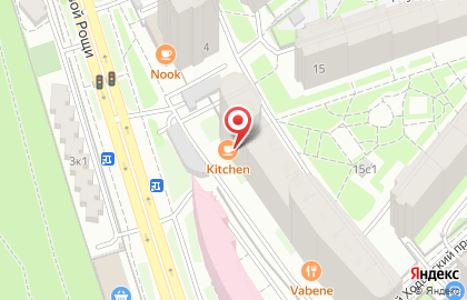 Сеть семейных кафе Kitchen на улице Гризодубовой на карте