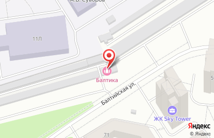 Сауна Балтика на карте