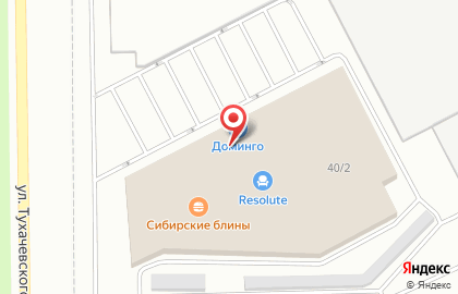 Точка продаж напольных покрытий Tarkett на улице Тухачевского на карте