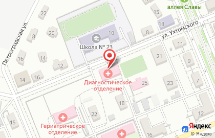 Клиническая больница № 11 в Советском районе на карте