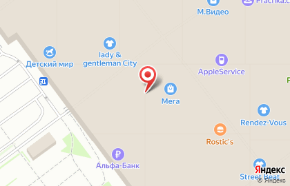 Ресторан быстрого обслуживания Крошка-Картошка в ТЦ МЕГА Парнас на карте