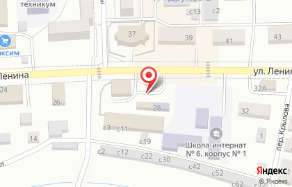 Адвокатский кабинет Бусовой Н.В. на улице Ленина на карте