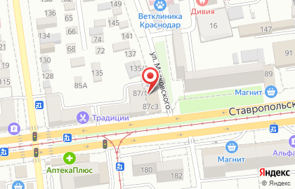 Мама на Ставропольской улице на карте