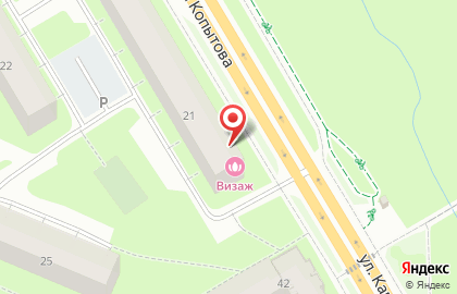 Салон-парикмахерская Визаж в Мурманске на карте