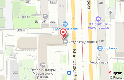 Общественная организация Общество ветеранов блокадного Ленинграда на метро Электросила на карте