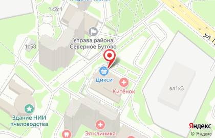 Дикси на Бульваре Дмитрия Донского (ул Грина д 1Г) на карте