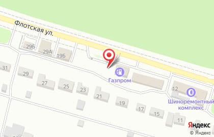 АЗС Газпром на Флотской улице на карте