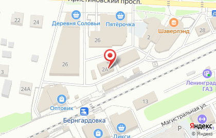Продуктовый магазин в Санкт-Петербурге на карте