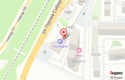 СТО Роснефть в Советском районе на карте