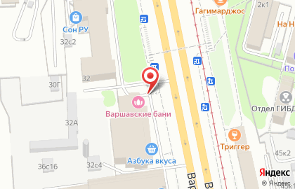 Ресторан Варшавский в Москве на карте