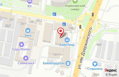 Магнит-Косметик на Кореновской улице на карте