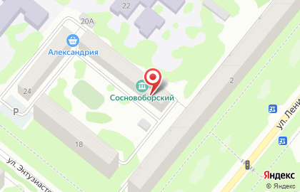 Магазин товаров для дома, г. Сосновоборск на карте
