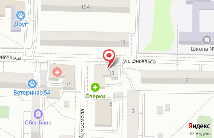 Пекарня в Новосибирске на карте