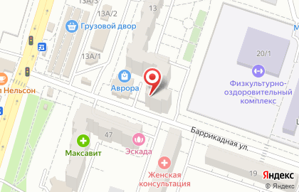 Сервисный центр Аврора в Левобережном районе на карте