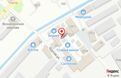 Продовольственный магазин на Крутой, 25/13 на карте