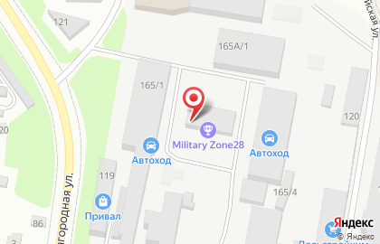 Центр активного отдыха MilitaryZone28 на Северной улице на карте