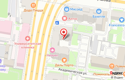 Бэби-клуб на улице Вишневского на карте