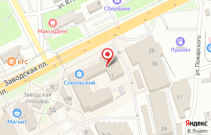 Банкомат СовКомБанк на Заводской улице на карте